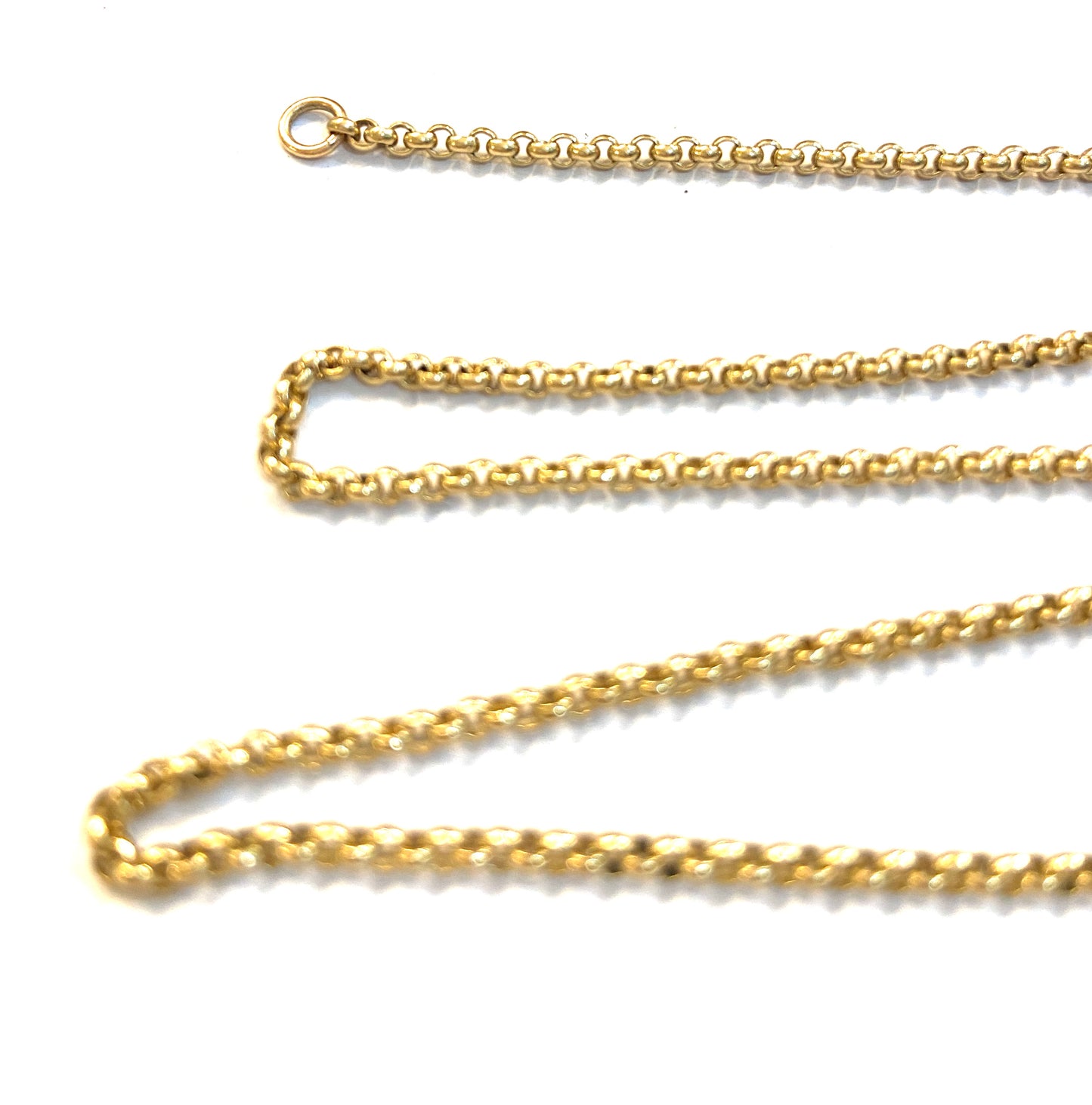 9ct vintage belcher chain with dog clasp 18 1/2 inches 8.2g