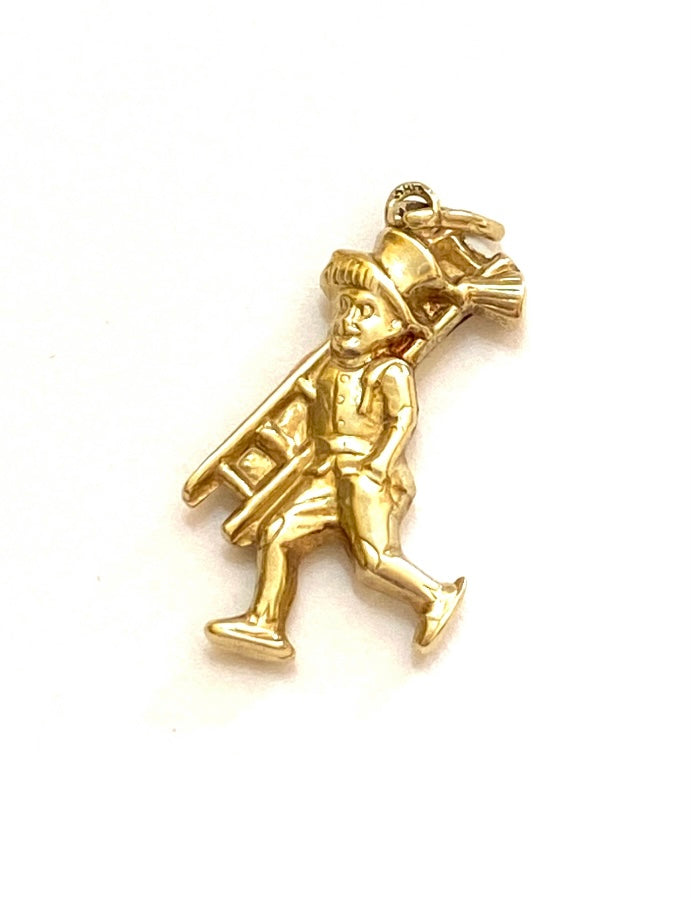 14ct vintage window cleaner charm
