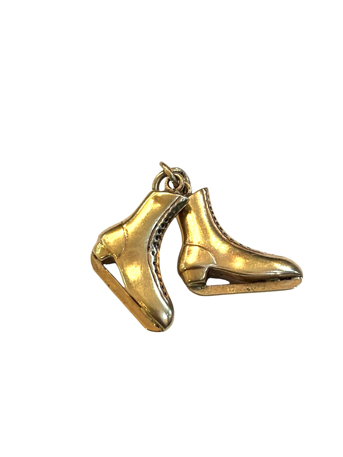 9ct vintage ice skate charm circa 1987 London 1.9g maker LJ