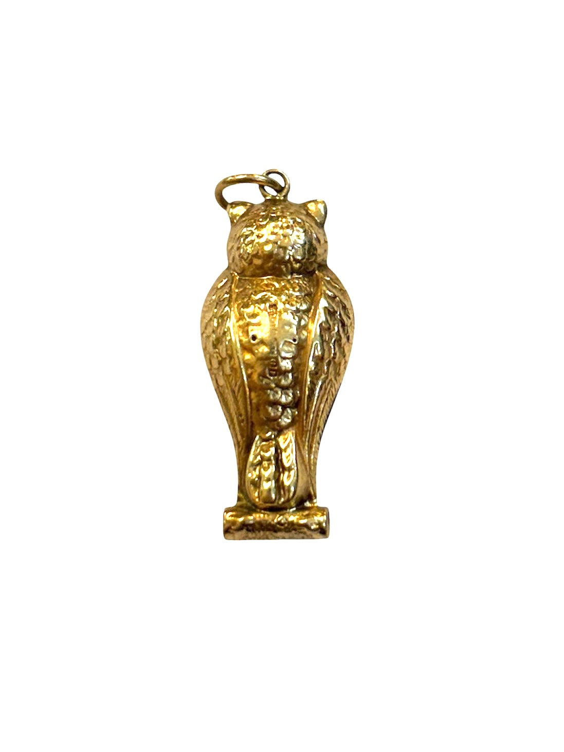 9ct vintage owl charm circa 1964 by WHC 1.61g