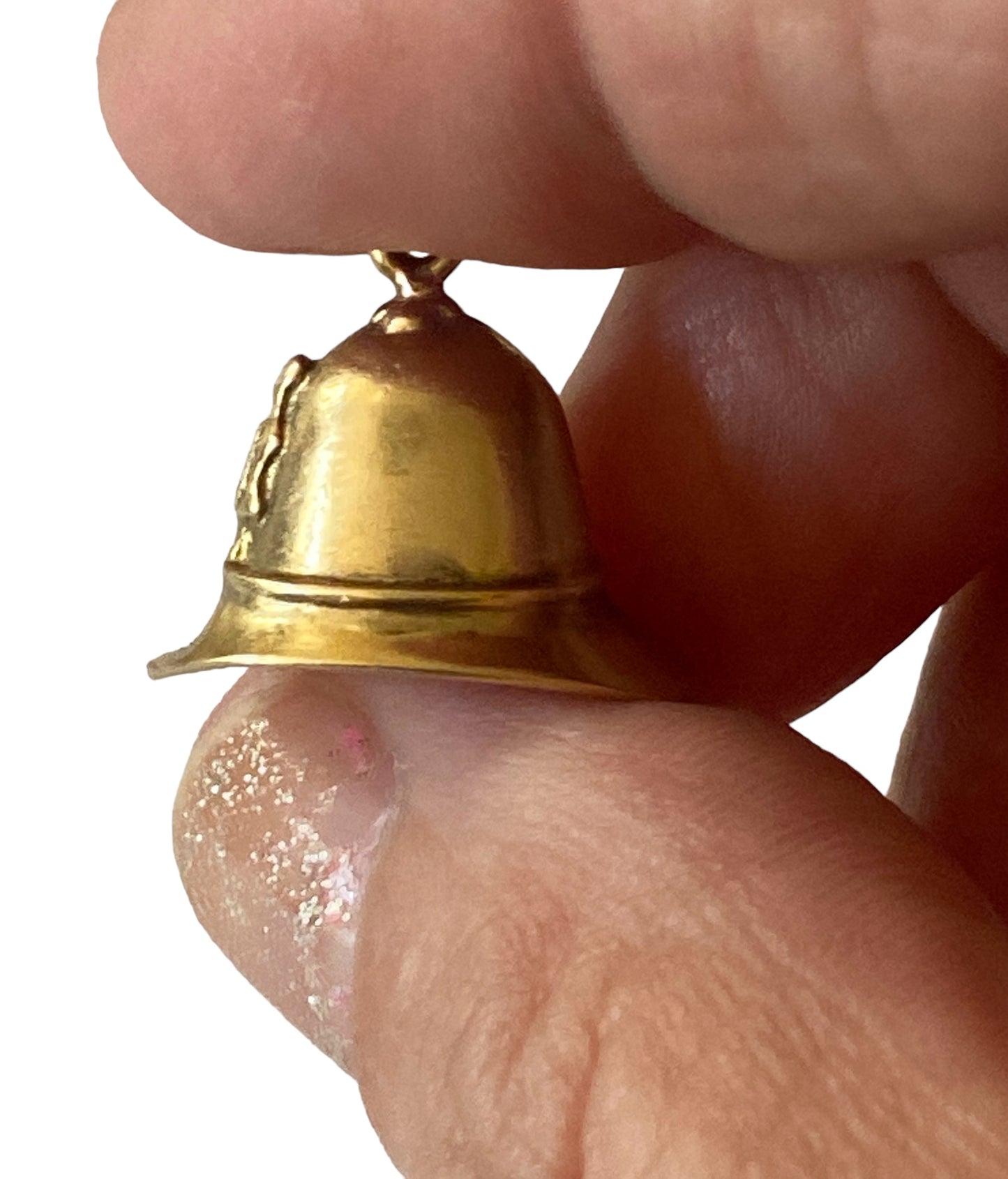 9ct vintage police helmet charm circa 1972