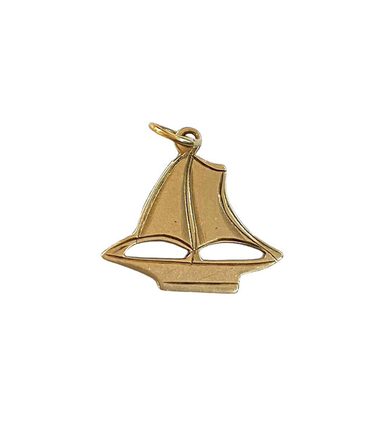 9ct vintage yacht / boat yellow gold
