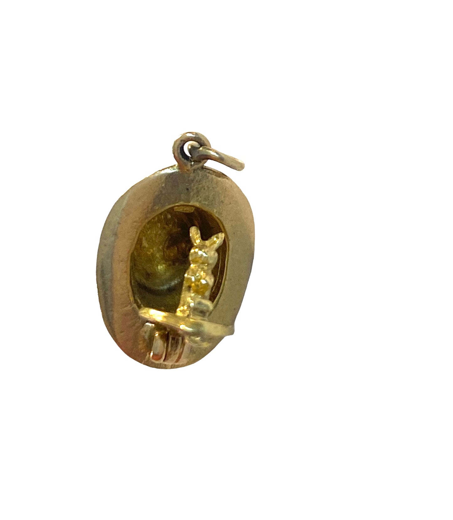 9ct vintage rabbit in hat charm circa 1960