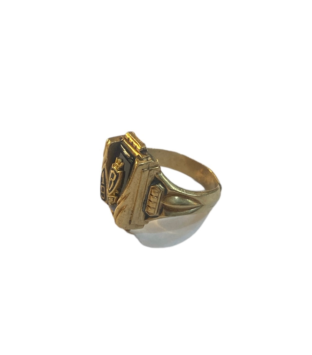 10ct graduation ring circa 1968 size S