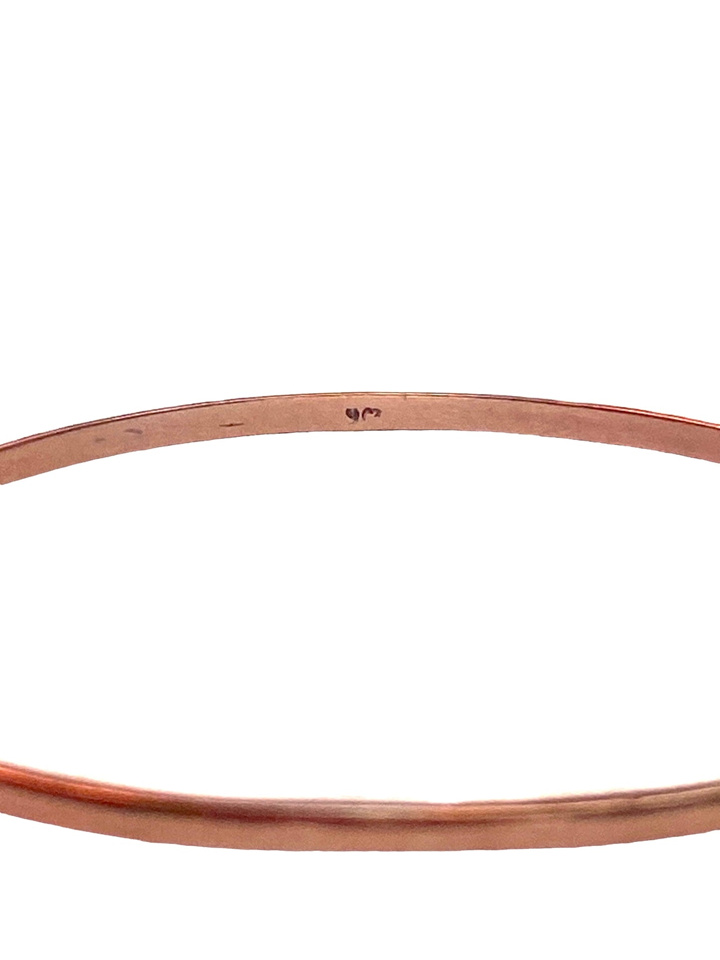 9ct vintage yellow gold plain bangle 11.9g