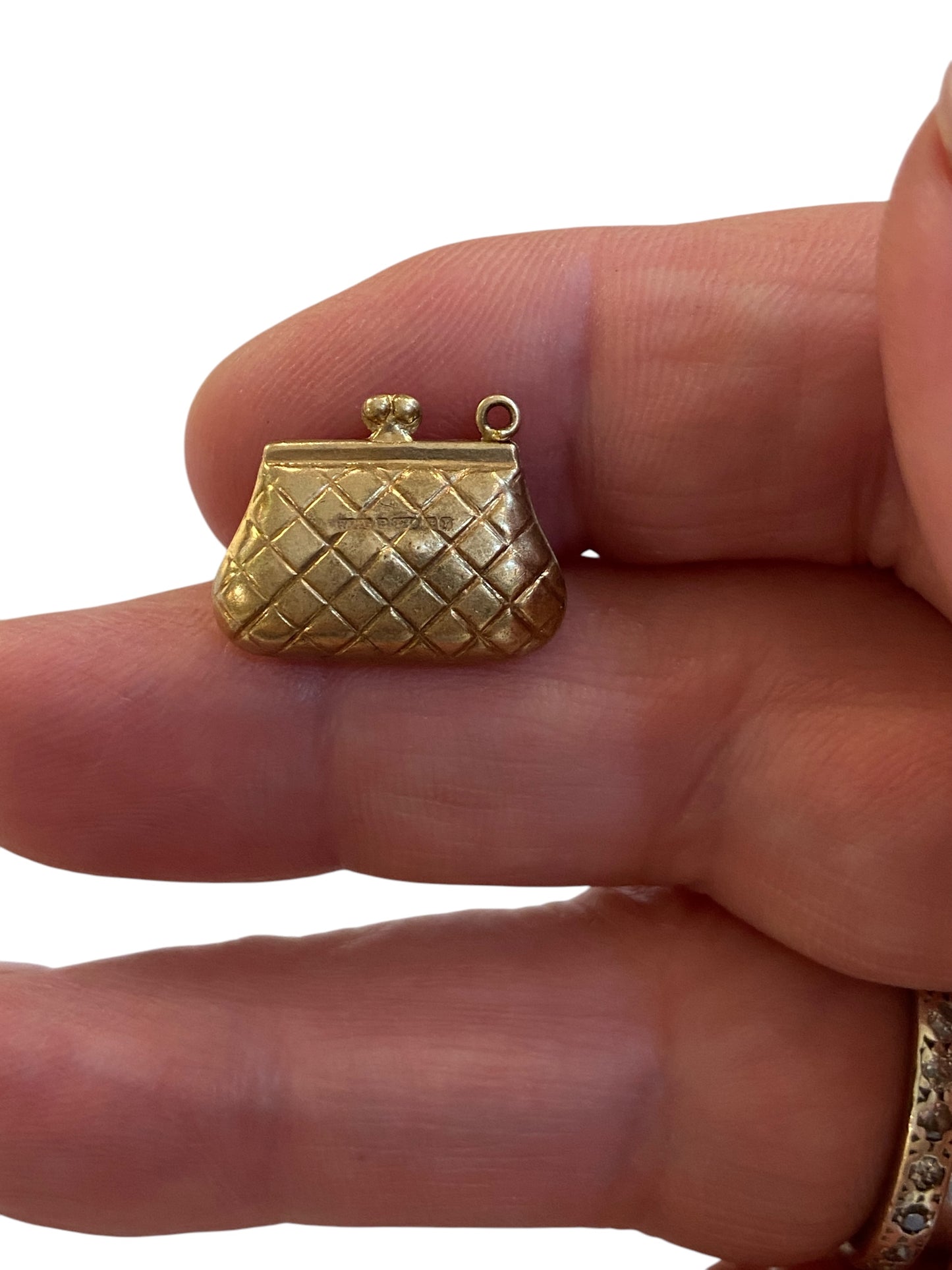 9ct vintage purse charm by WHC circa 1973