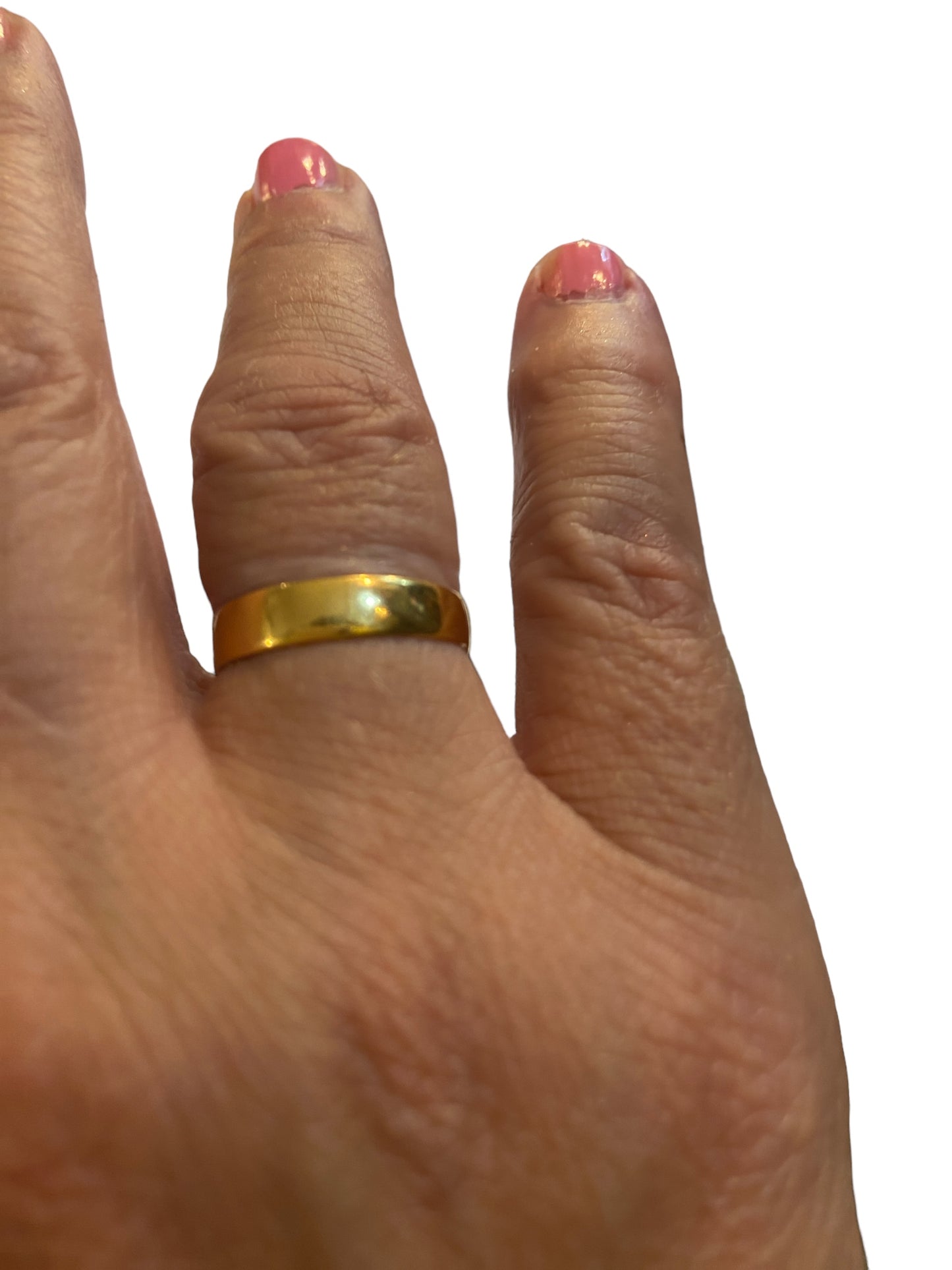 22ct Antique wedding band circa 1863 ring size N
