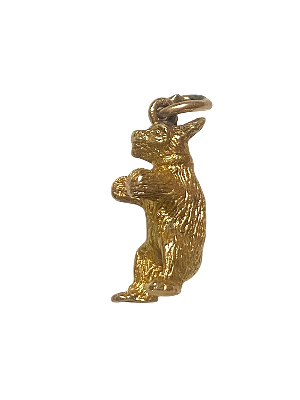 9ct vintage bear charm. circa 1953 2.5g