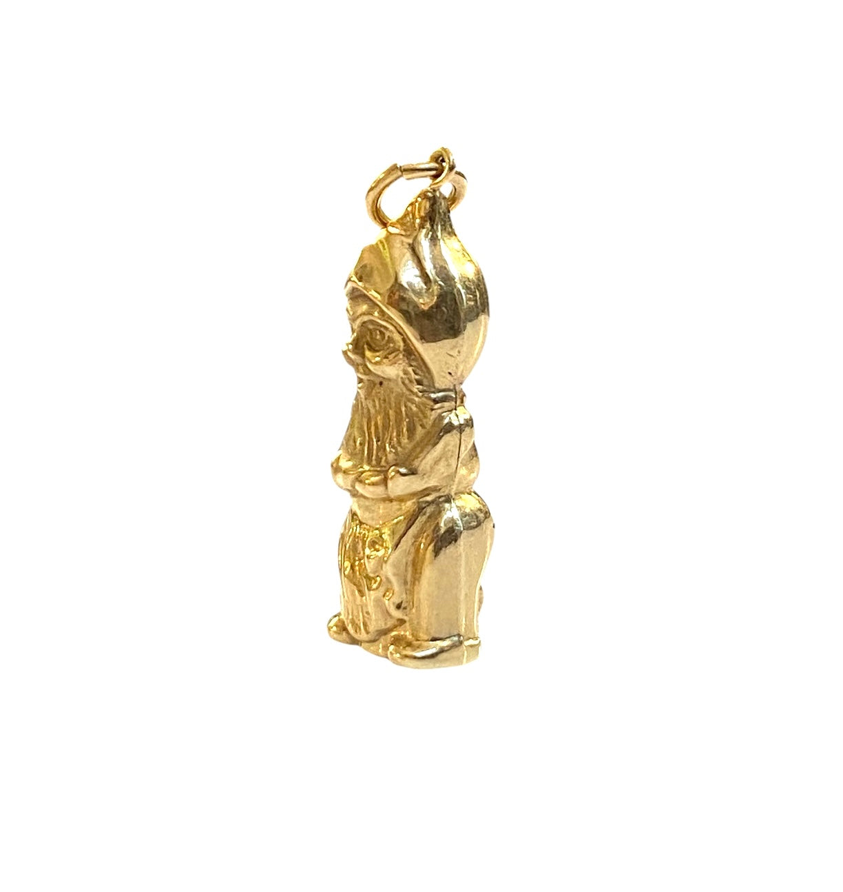 9ct vintage Gnome charm / pendant circa 1974 . HOLLOW