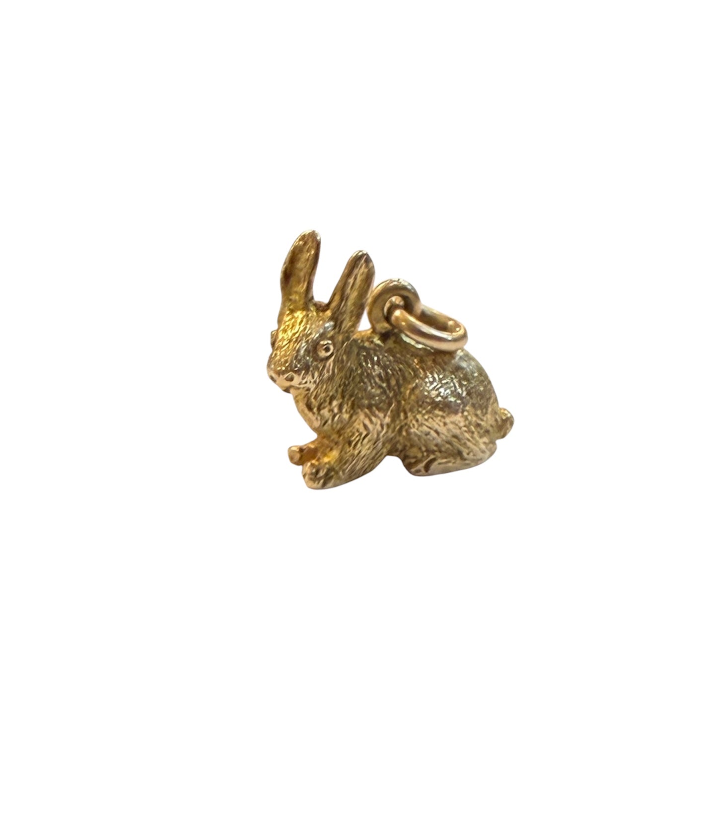 9ct vintage rabbit charm solid gold 2.8g