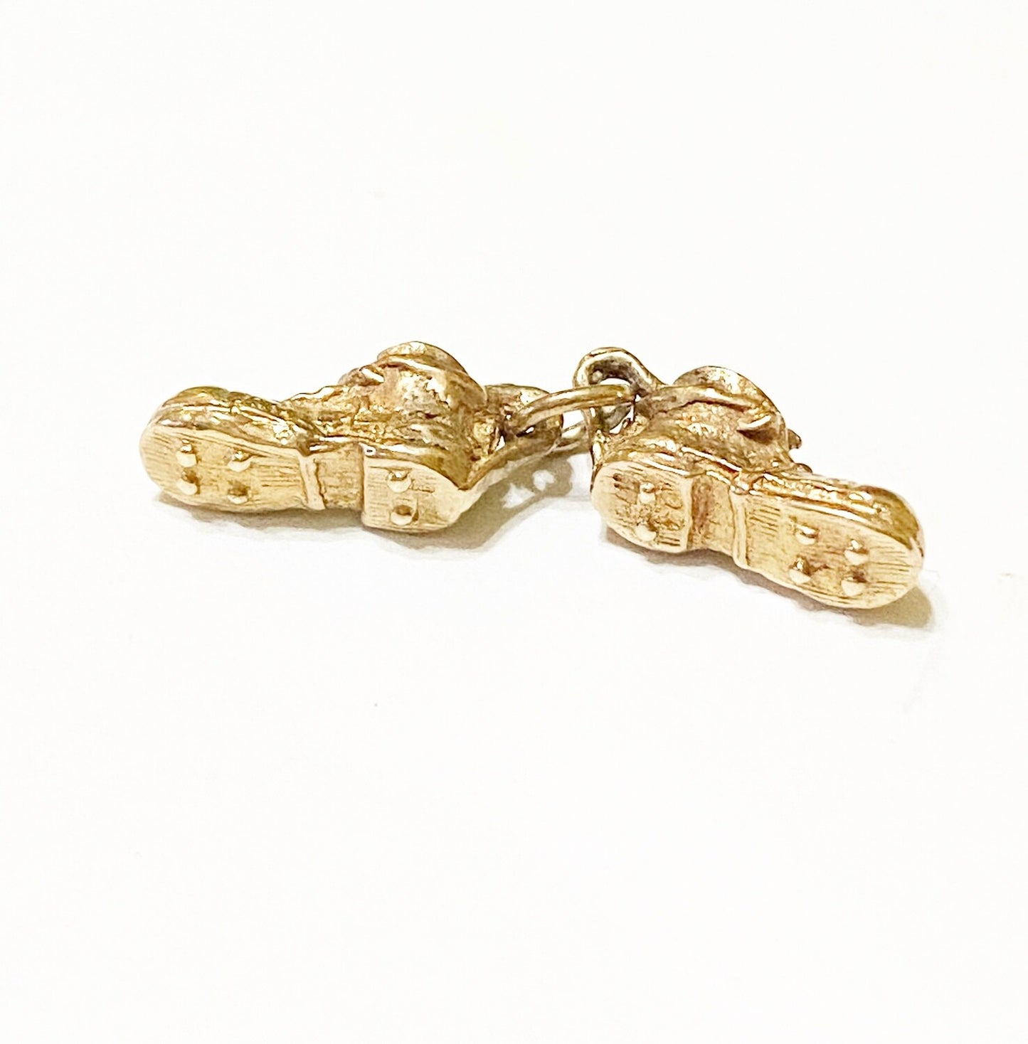 9ct vintage gold football boots charm