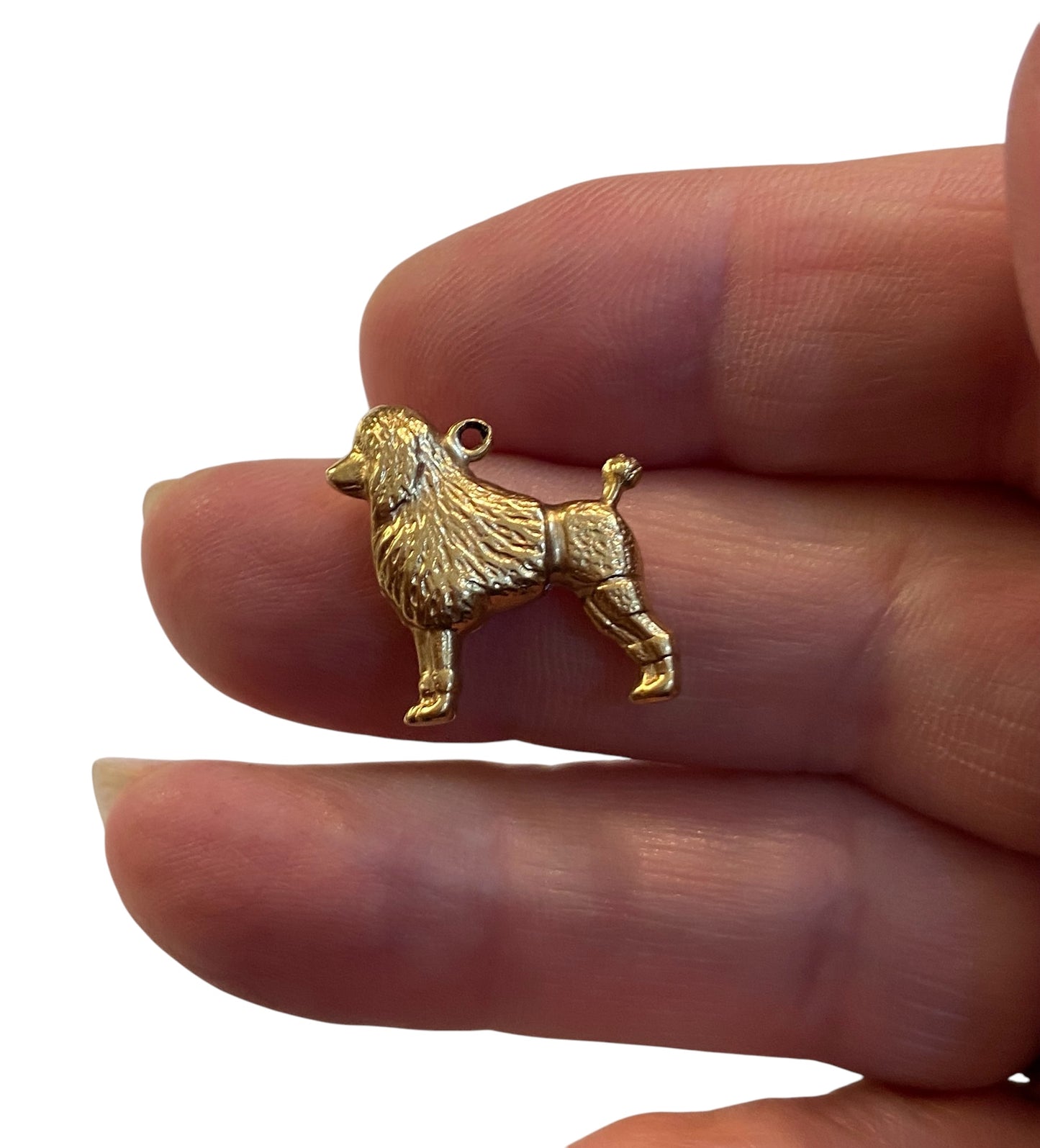 9ct vintage poodle charm by WHC circa 1975