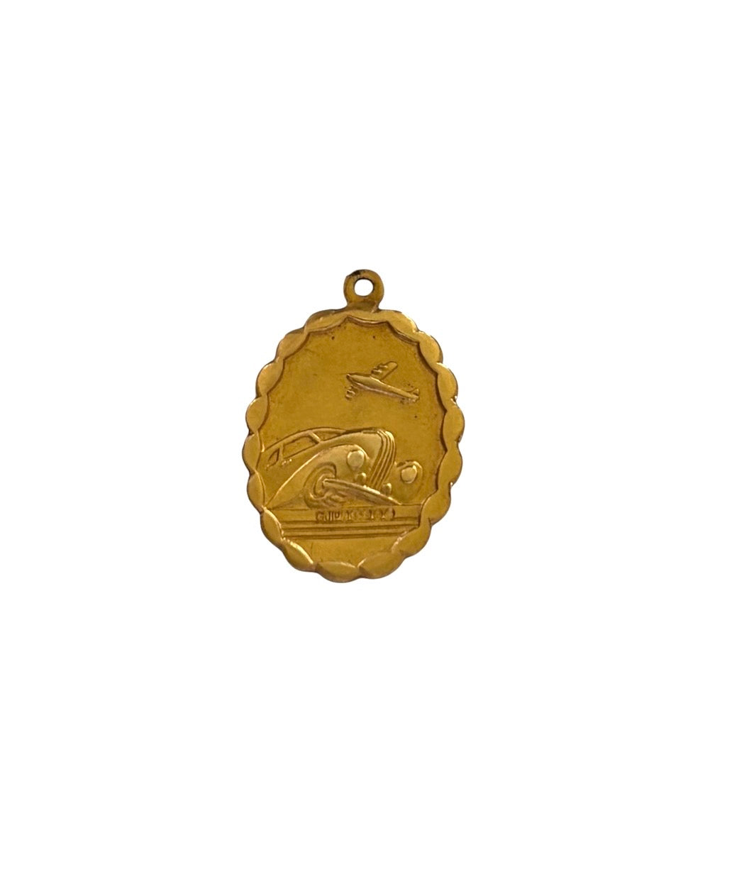 9ct vintage st christopher charm by Georg Jensen, circa 1967 3.67g