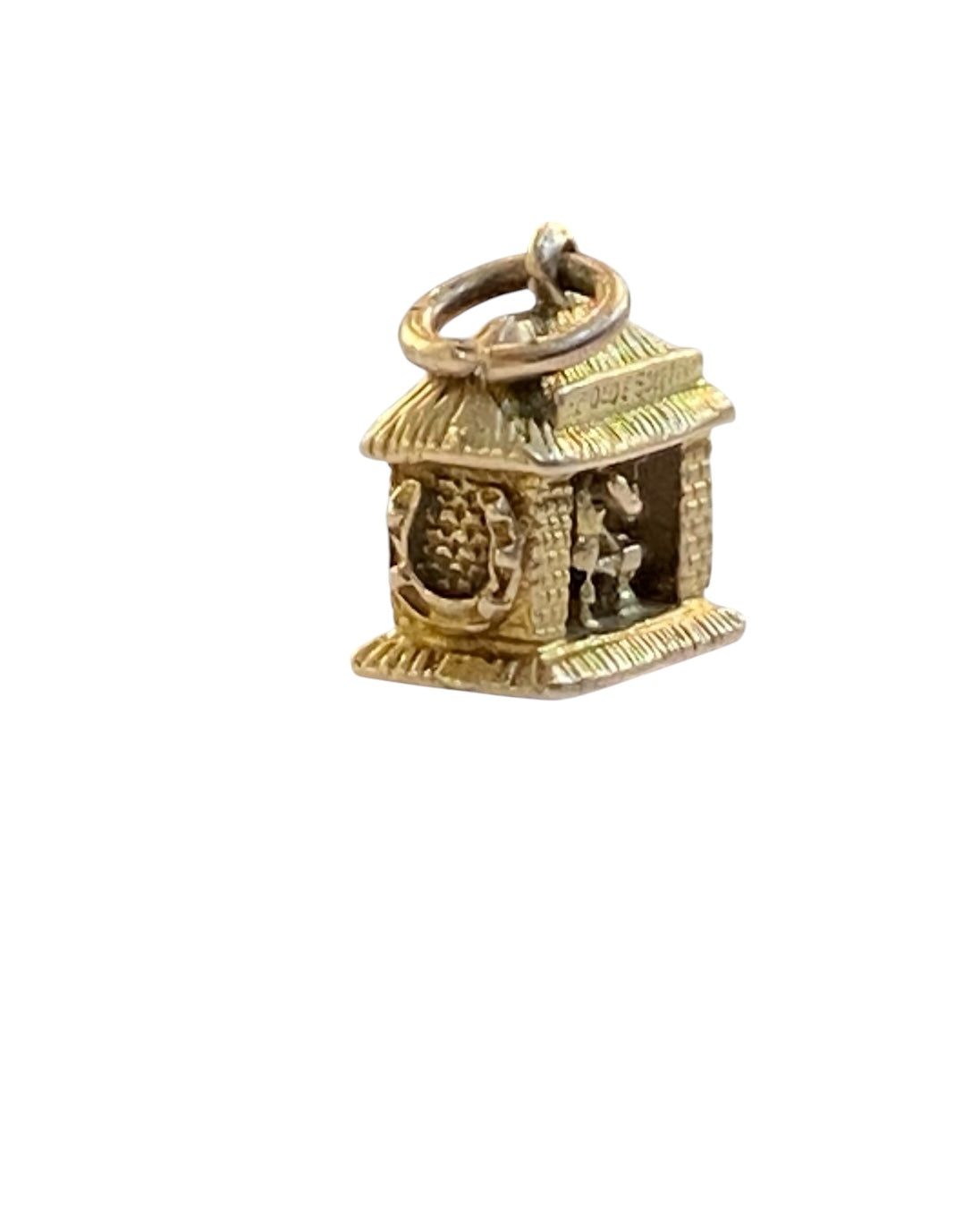9ct vintage charm, blacksmith charm articulated by Georg Jensen