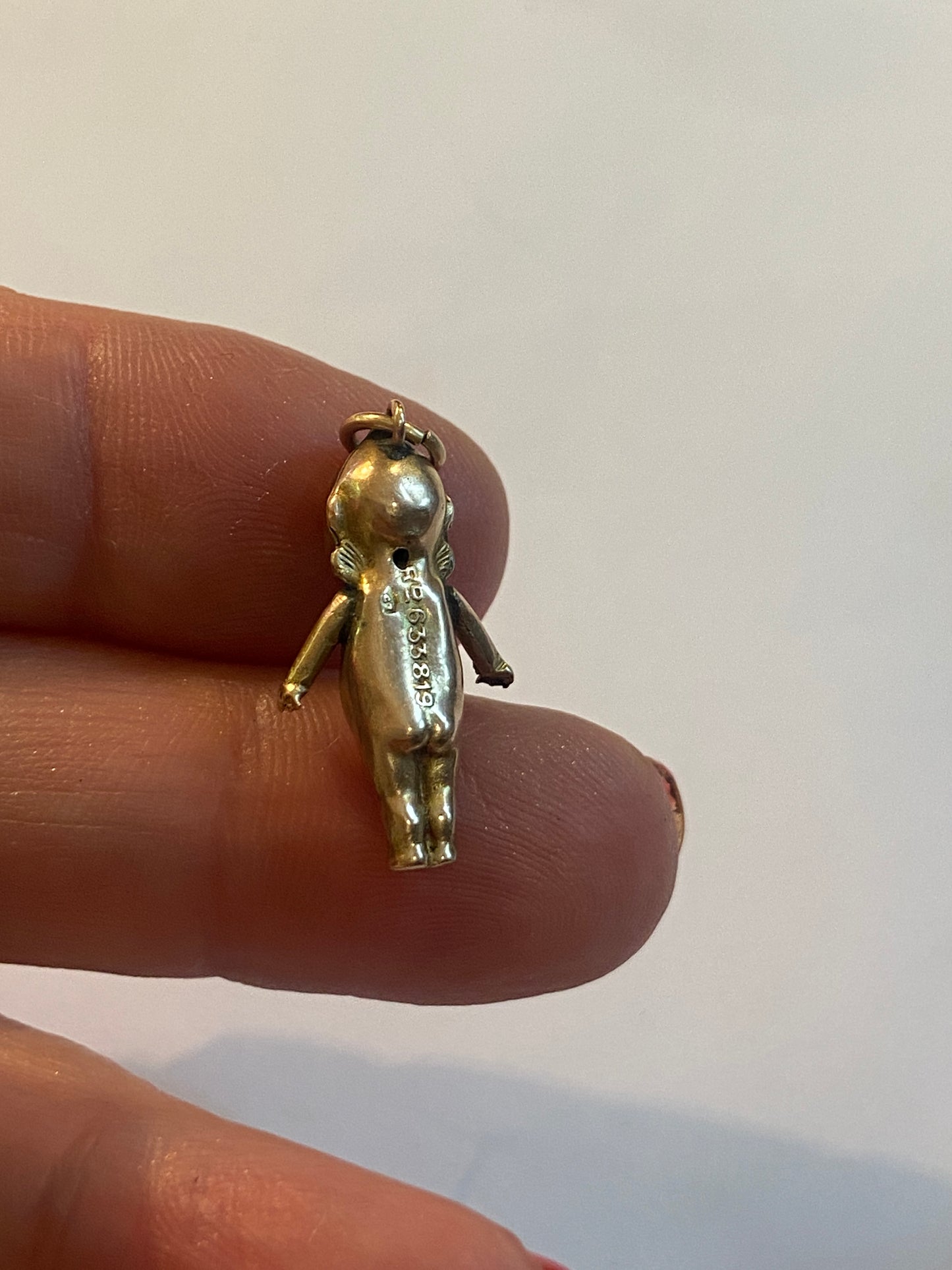 9ct 375 Antique rare gold Kewpie doll charm / pendant circa 1919