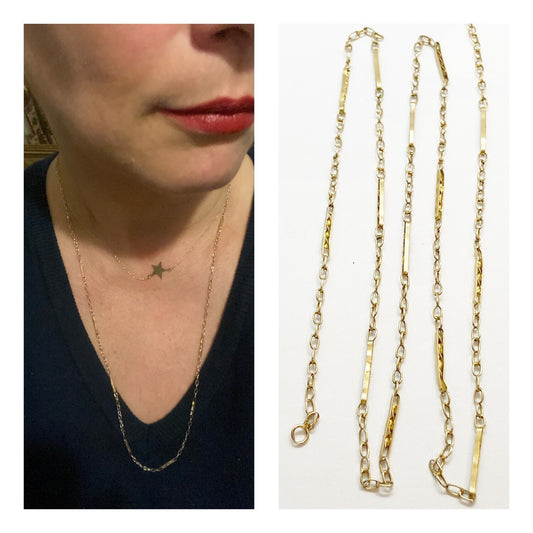 9ct 375 ornate chain 25 1/2 inches long 4.0g