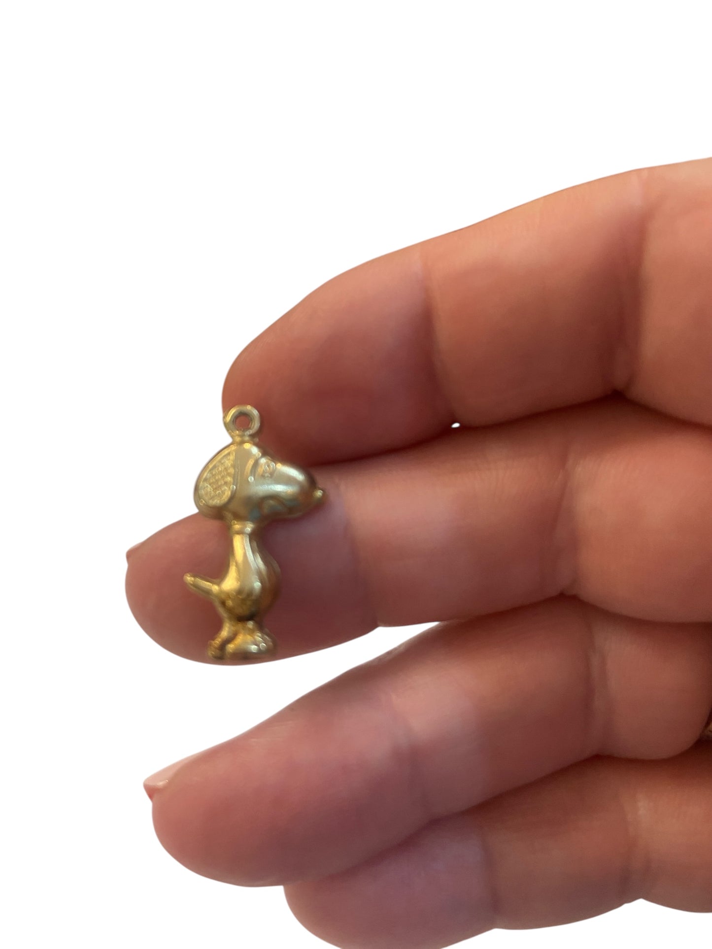 9ct vintage snoopy charm / pendant . hollow