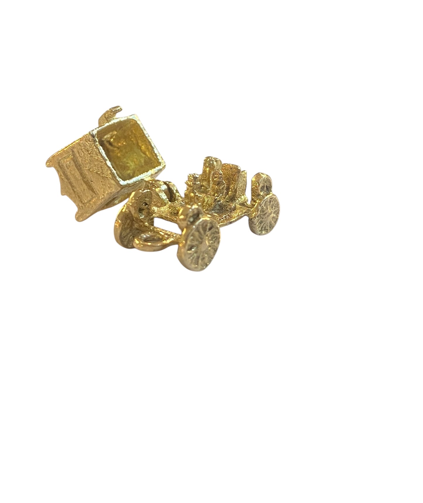 9ct vintage opening queens carriage by Georg Jensen circa 1967
