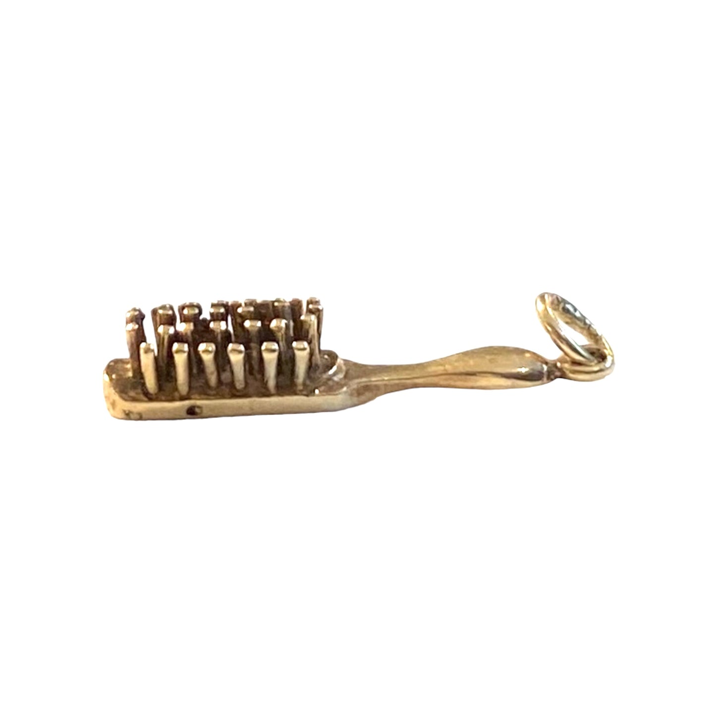 9ct vintage brush charm circa 1976 by ACCo