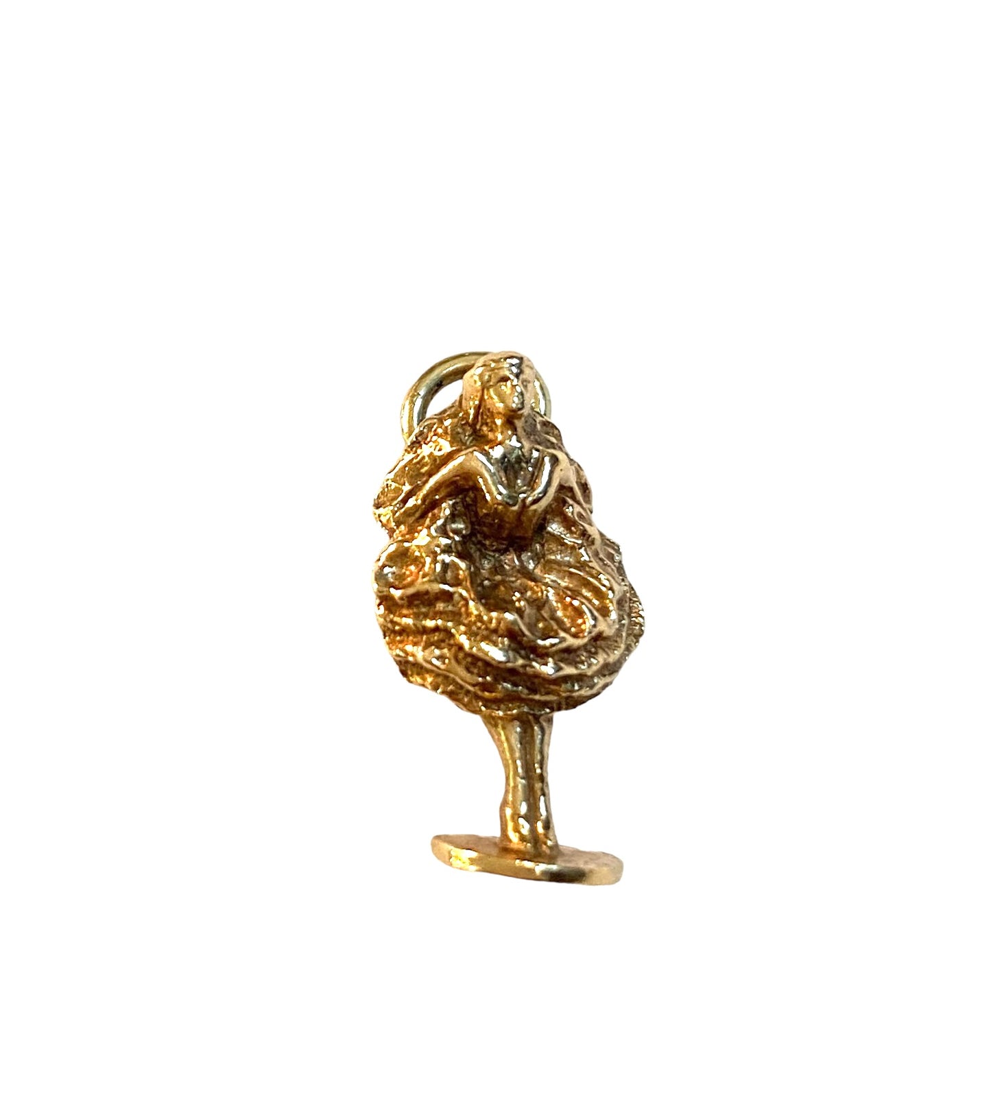 9ct cancan dancer charm vintage London 1963