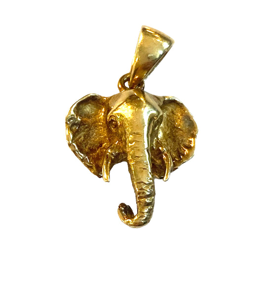 9ct vintage elephant charm / pendant
