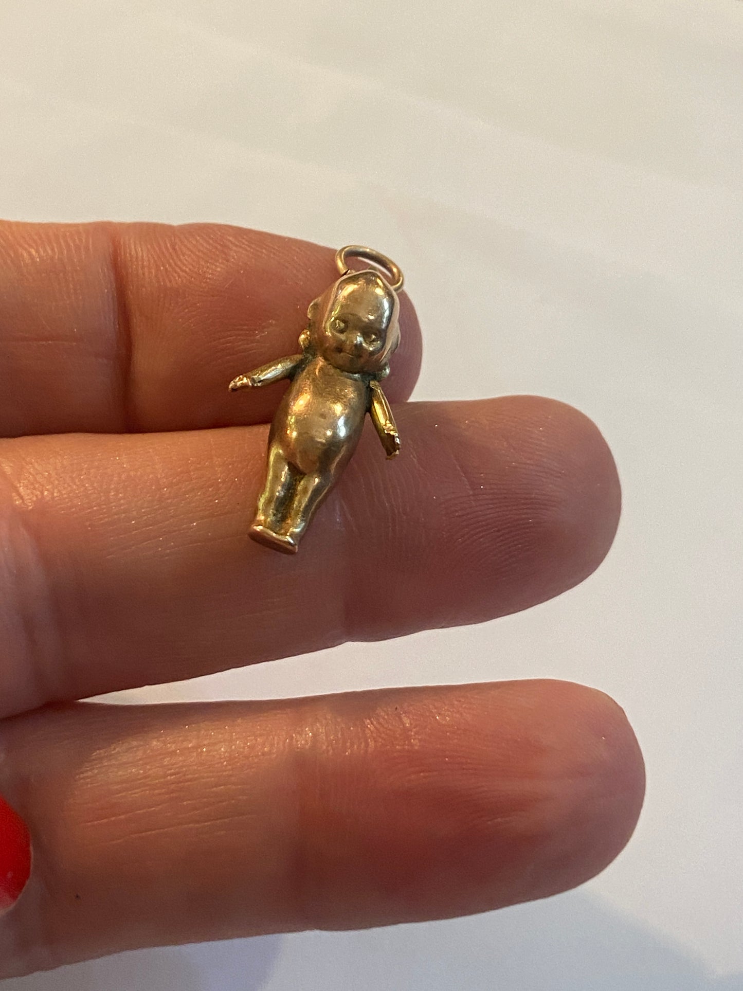 9ct 375 Antique rare gold Kewpie doll charm / pendant circa 1919