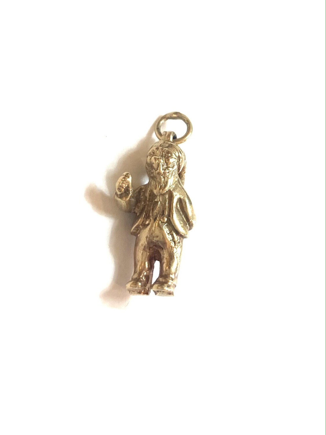 9ct vintage leprechaun charm