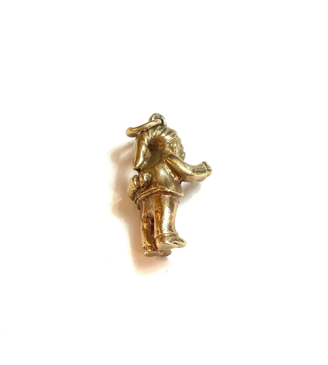 9ct vintage leprechaun charm
