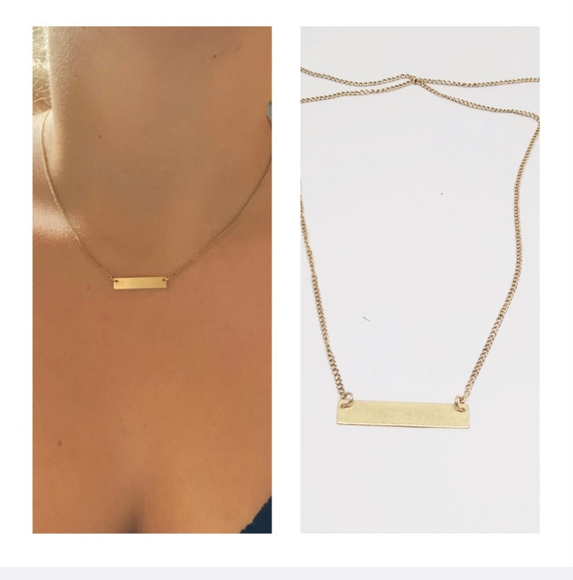 18ct vintage I.D chain necklace 17 inches