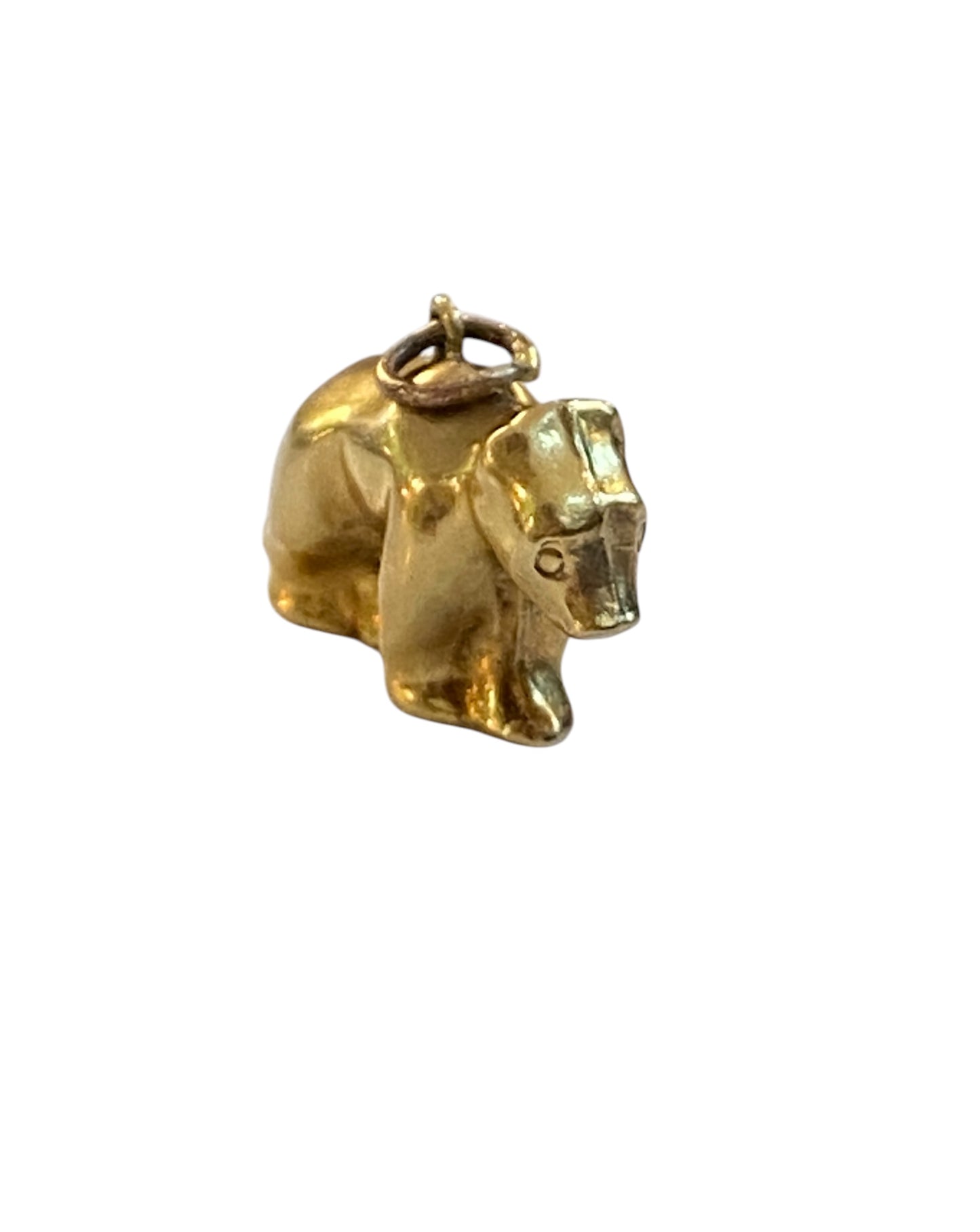 9ct vintage polar bear charm / pendant. by Georg Jensen, circa 1970 HOLLOW