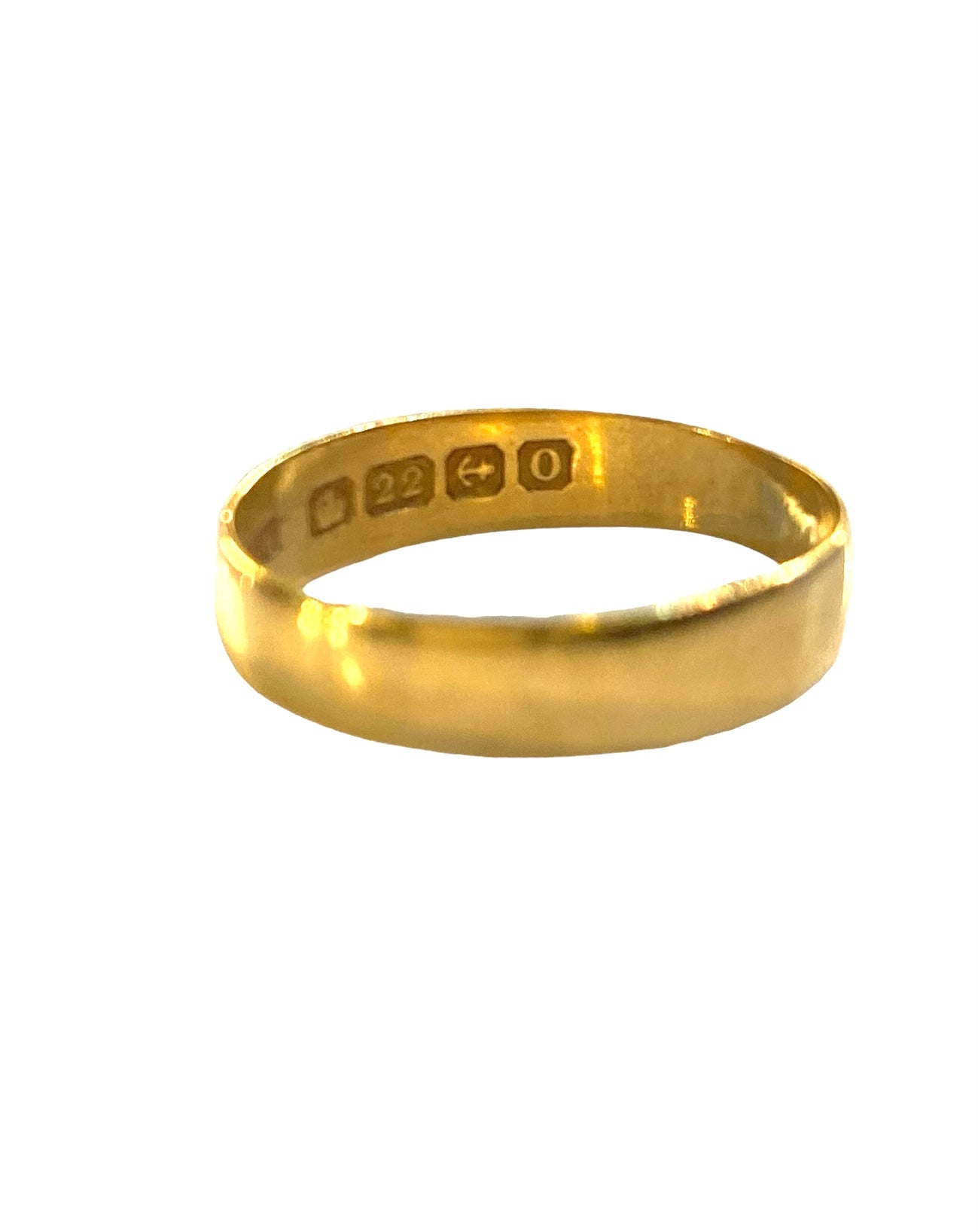 22ct Antique wedding band circa 1863 ring size N