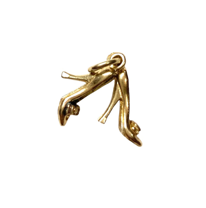 9ct vintage stilettos heel charm