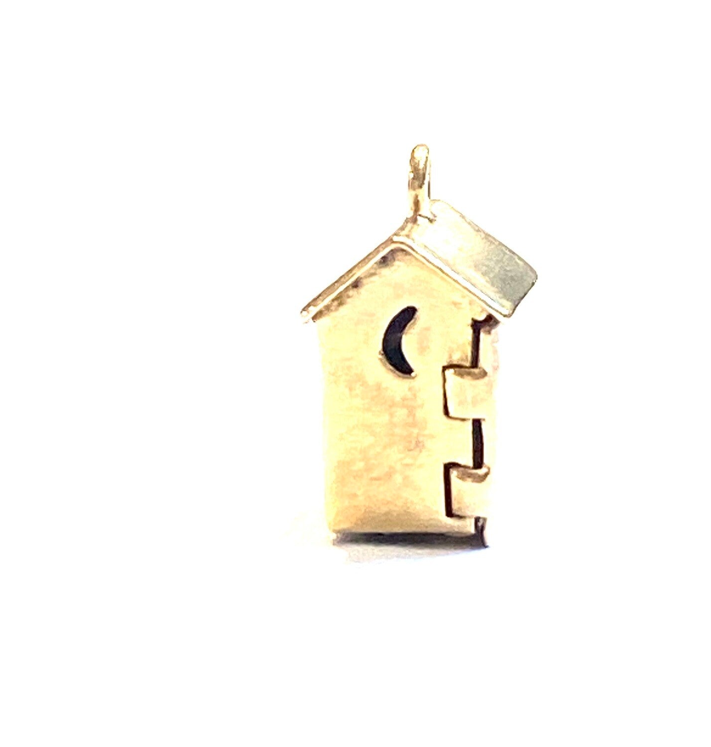 10ct rare outhouse charm with sam and Lew inside