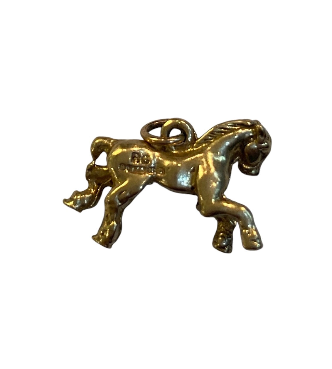 9ct vintage horse charm circa 1962