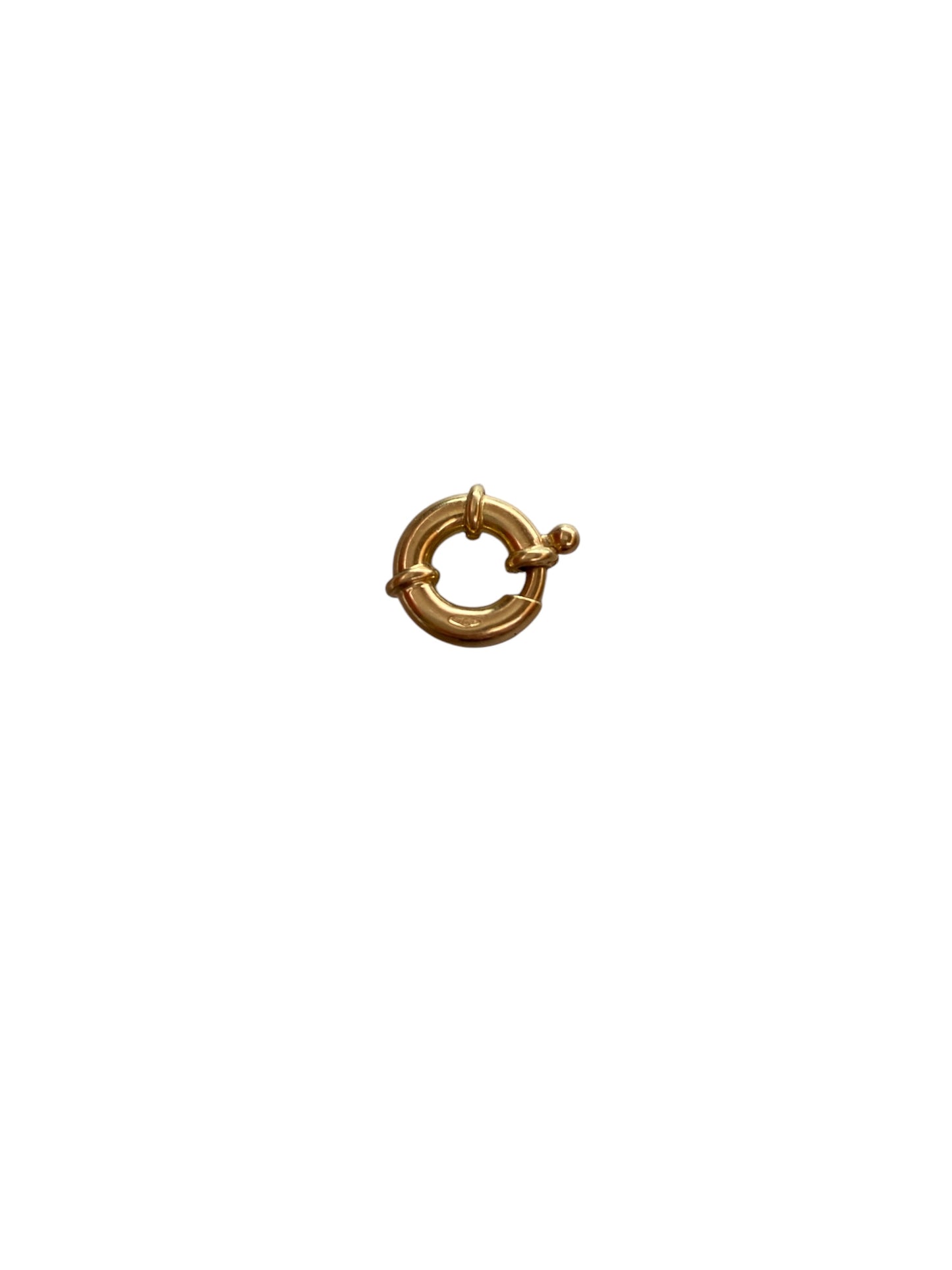 18ct 750 bolt ring / charm holder