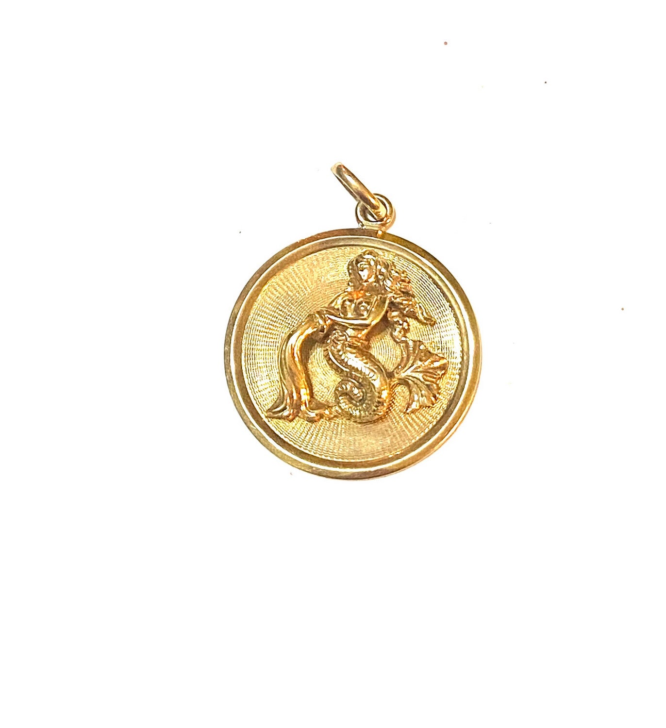 9ct pre owned large mermaid pendant 11.8g