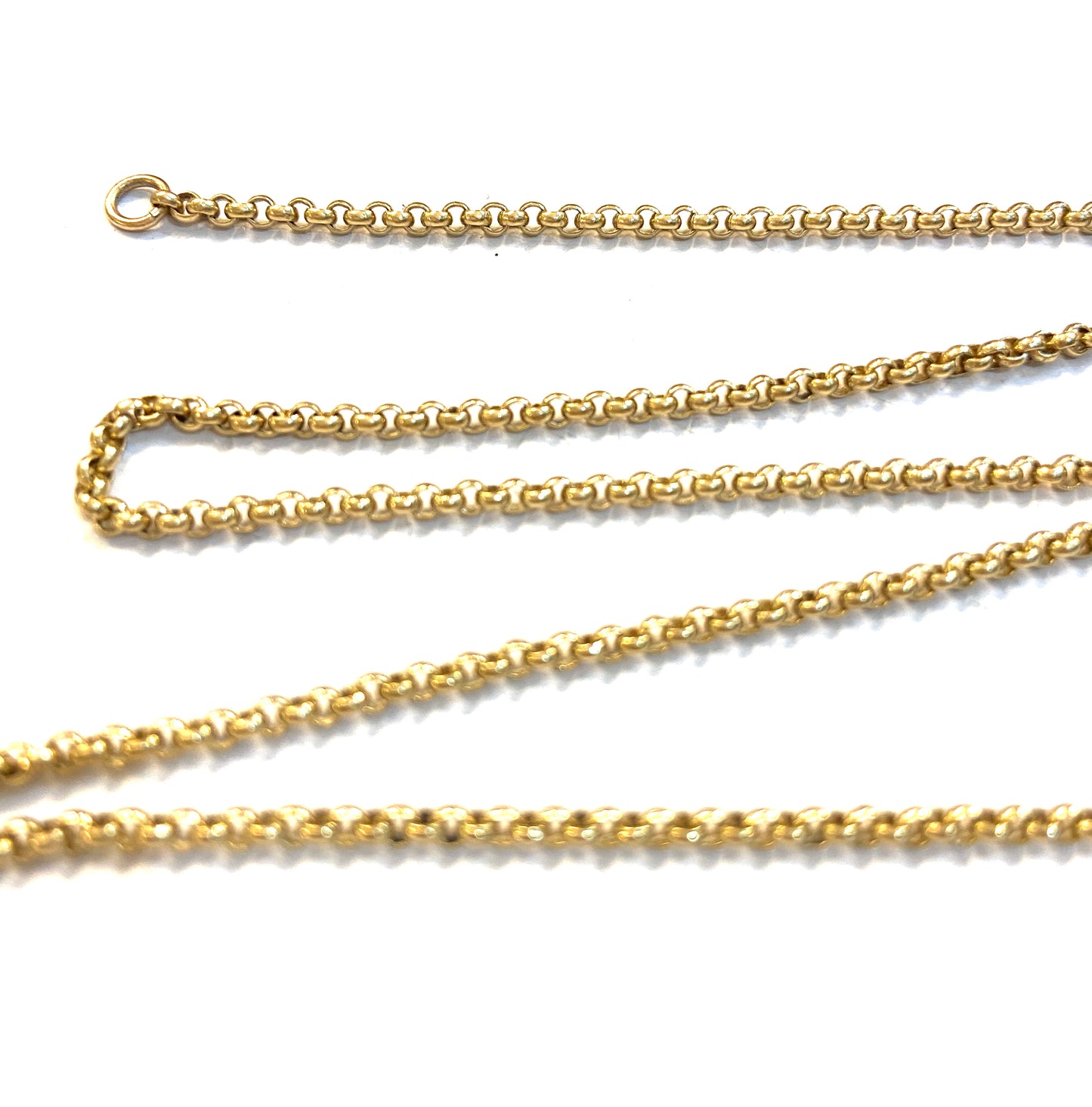 9ct vintage belcher chain with dog clasp 18 1/2 inches 8.2g