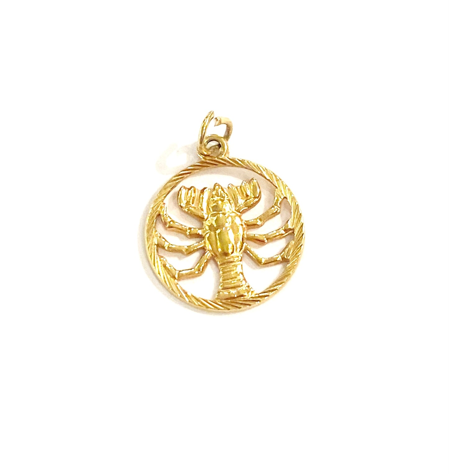 18ct 750 vintage scorpio charm / pendant