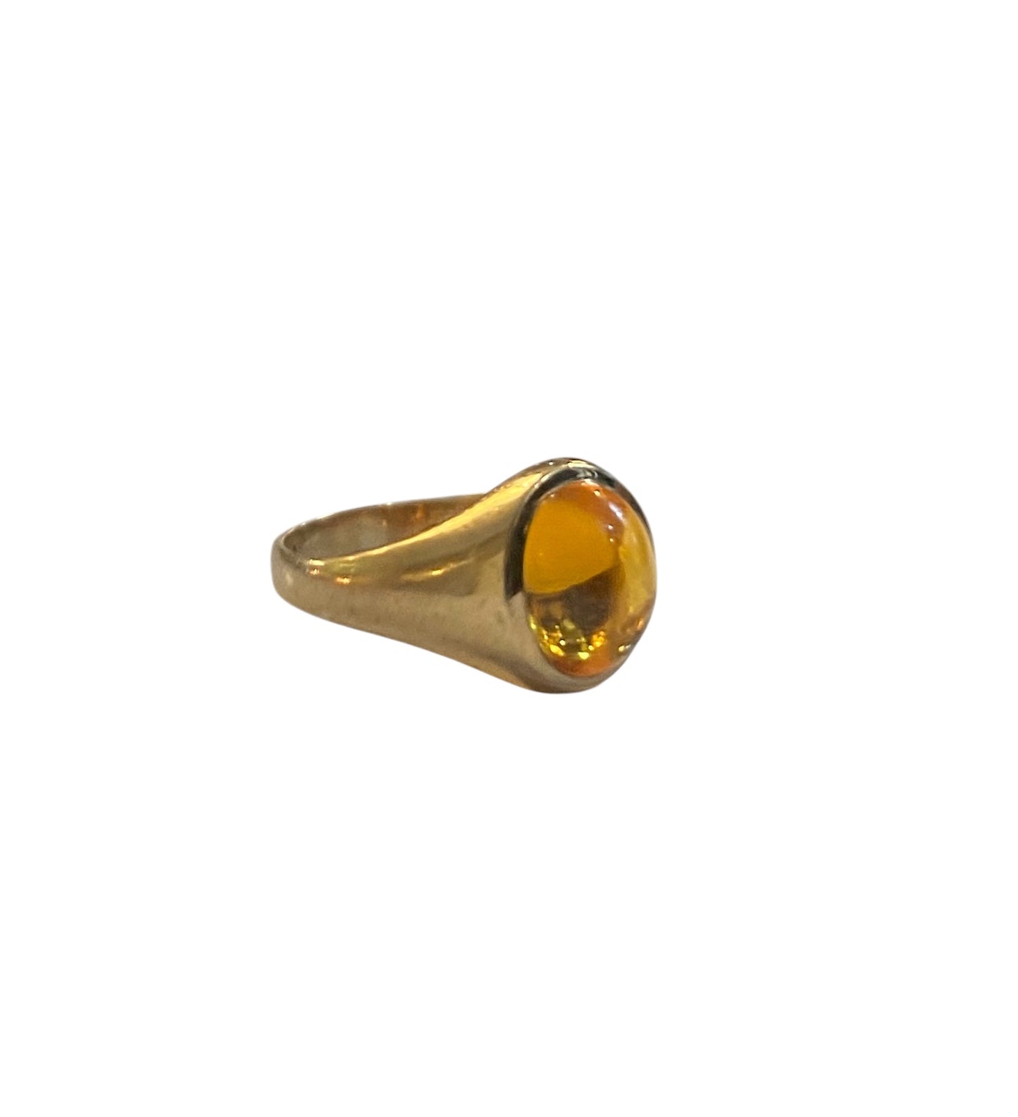 9ct vintage citrine ring circa 1963 ring size Q