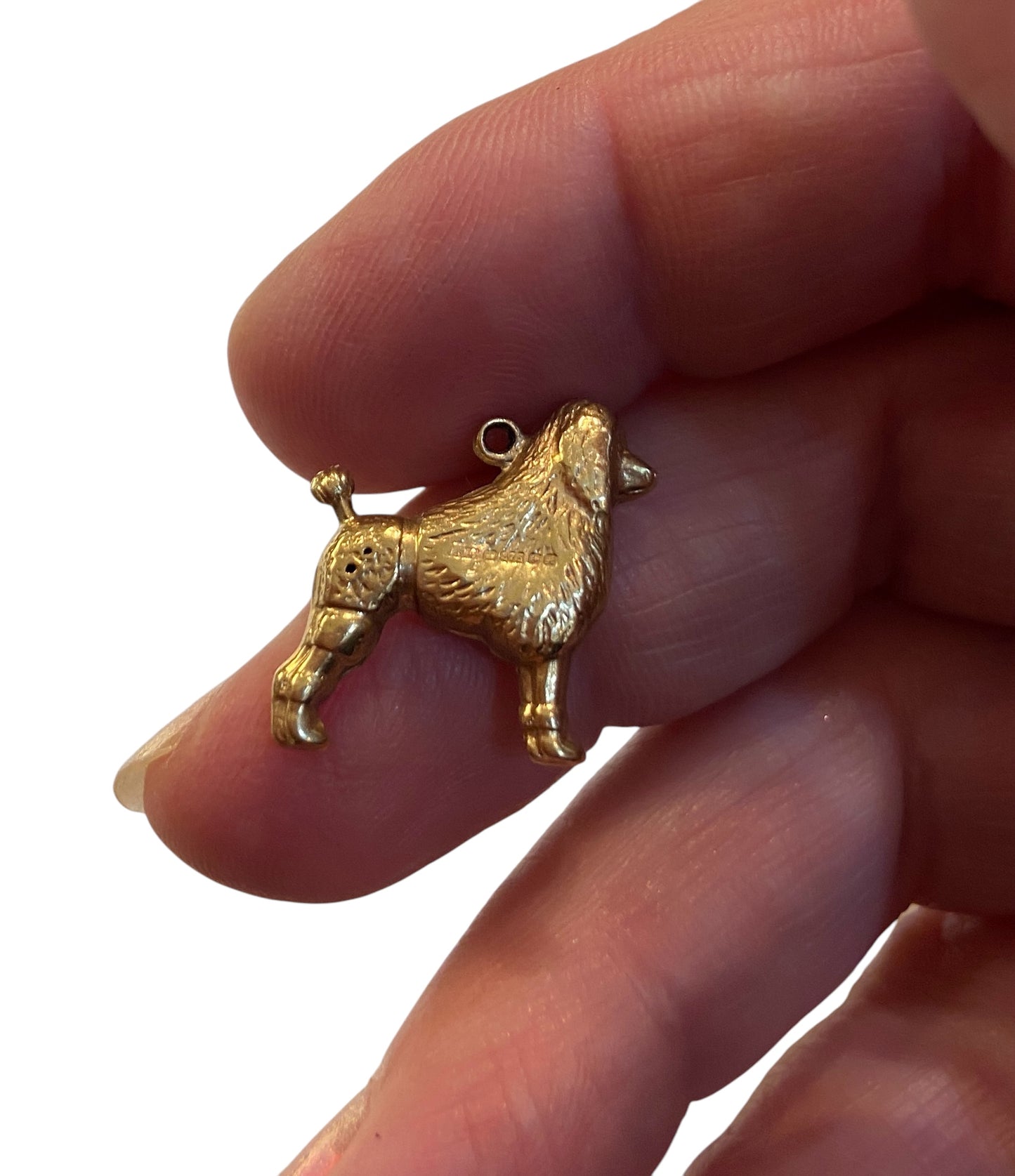 9ct vintage poodle charm by WHC circa 1975