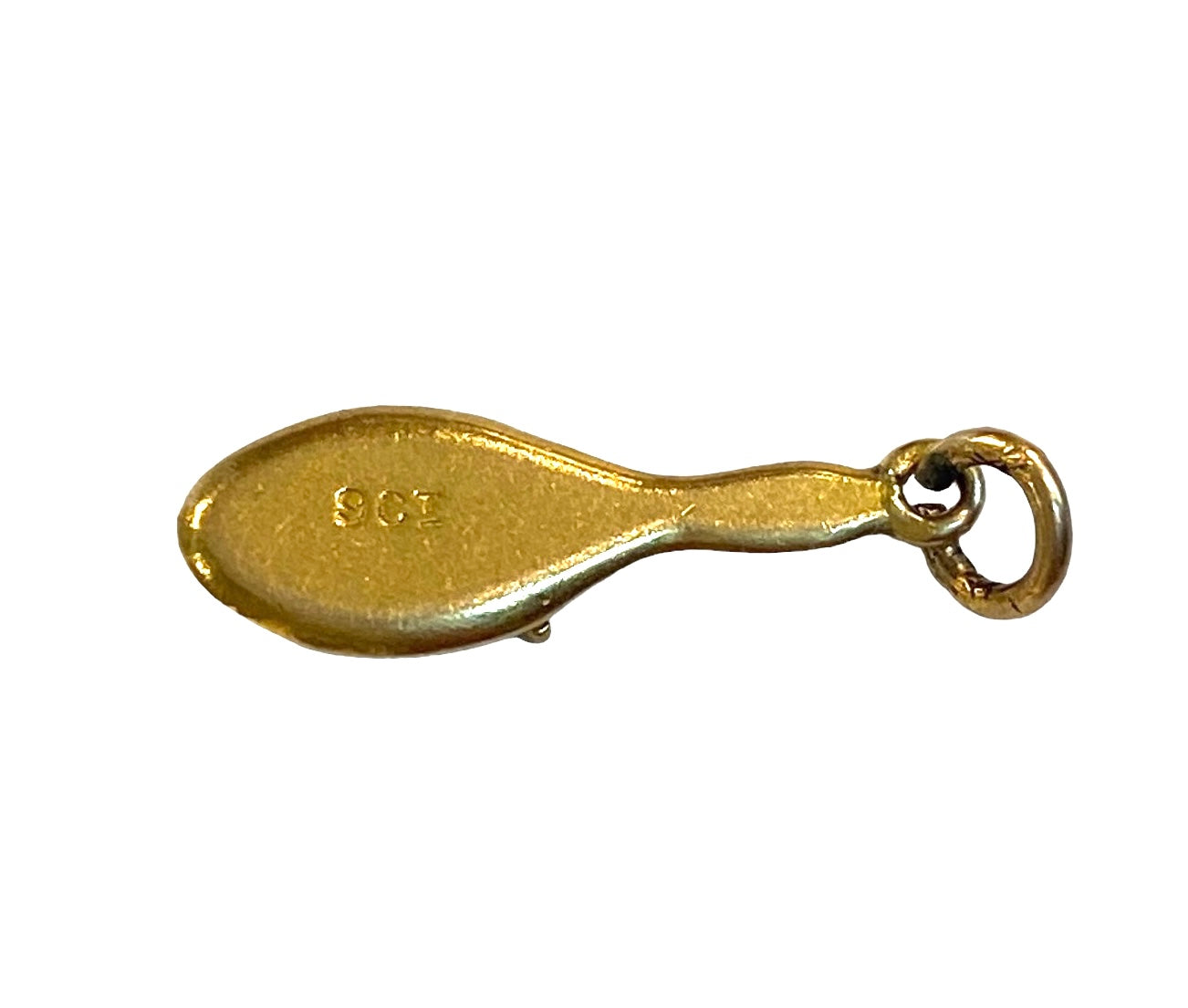 9ct vintage hair brush and comb charm yellow gold hairdresser