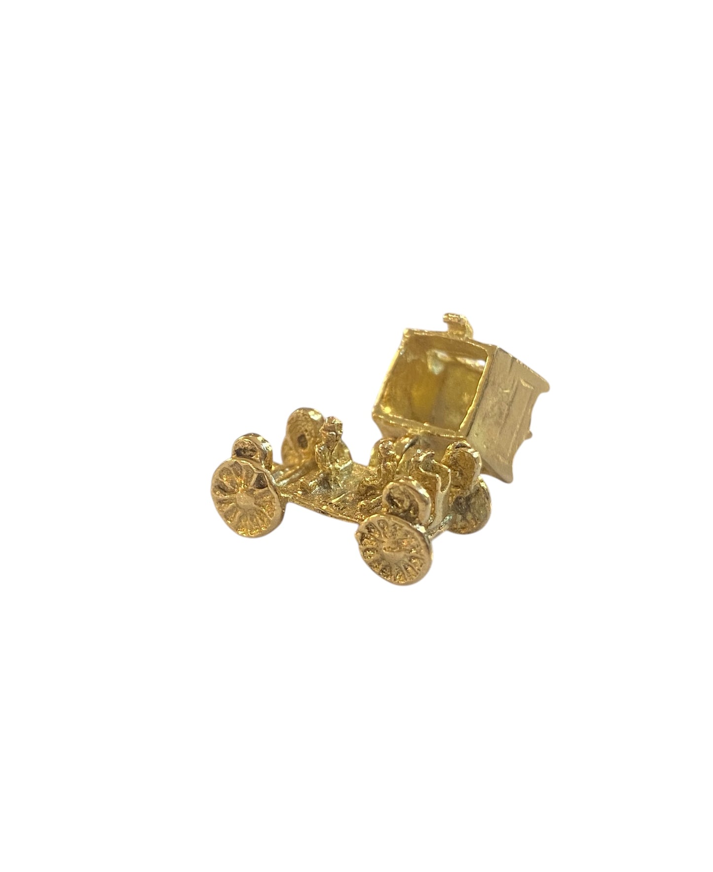 9ct vintage opening queens carriage by Georg Jensen circa 1967