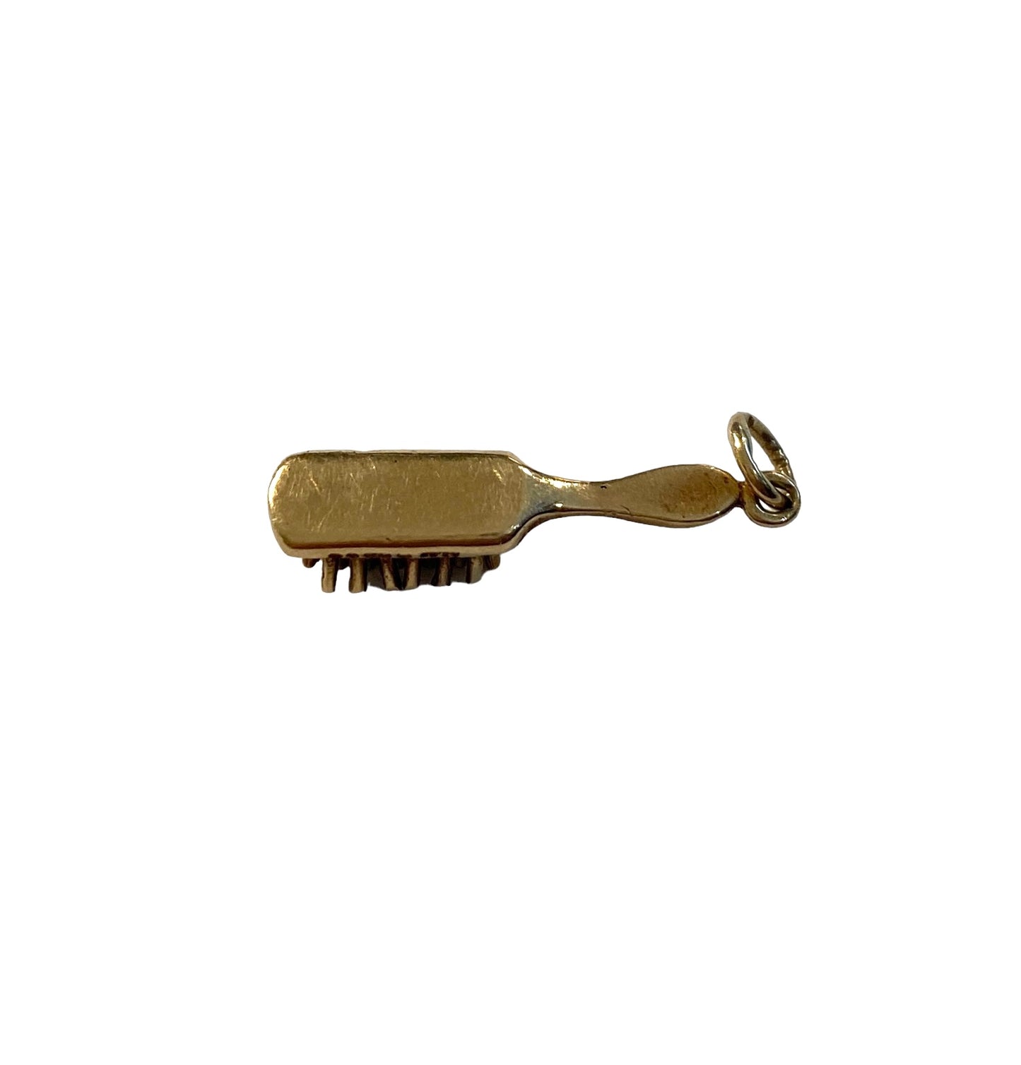 9ct vintage brush charm circa 1976 by ACCo