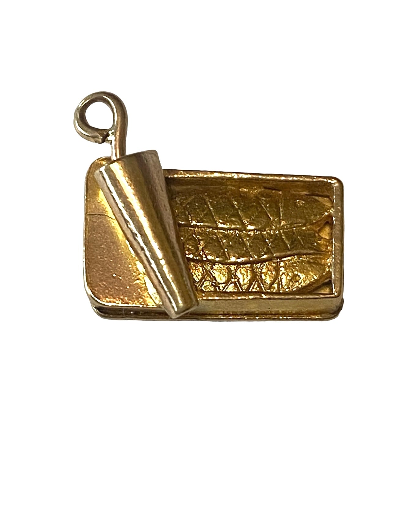 9ct vintage can of sardines charm by ACCo yellow gold solid