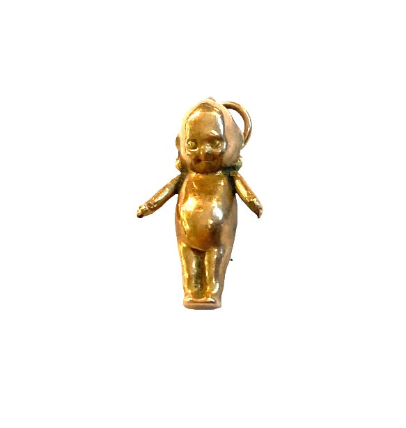 9ct 375 Antique rare gold Kewpie doll charm / pendant circa 1919