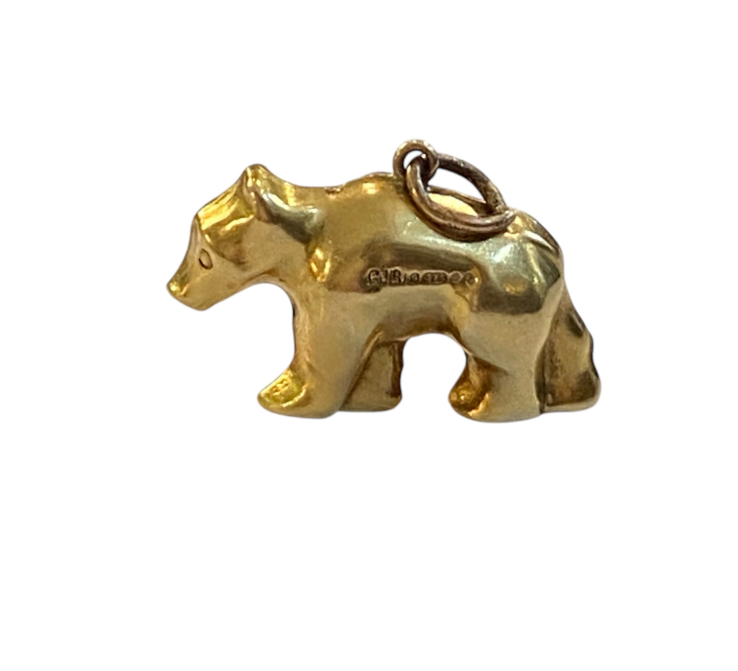 9ct vintage polar bear charm / pendant. by Georg Jensen, circa 1970 HOLLOW