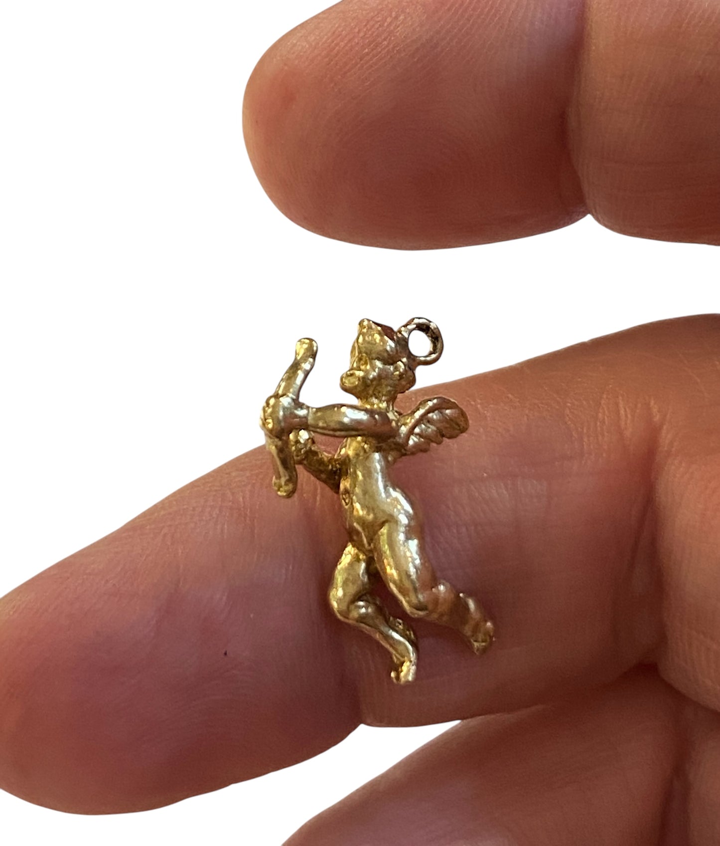 9ct vintage cupid charm / pendant 2.6g