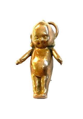 9ct 375 Antique rare gold Kewpie doll charm / pendant circa 1919