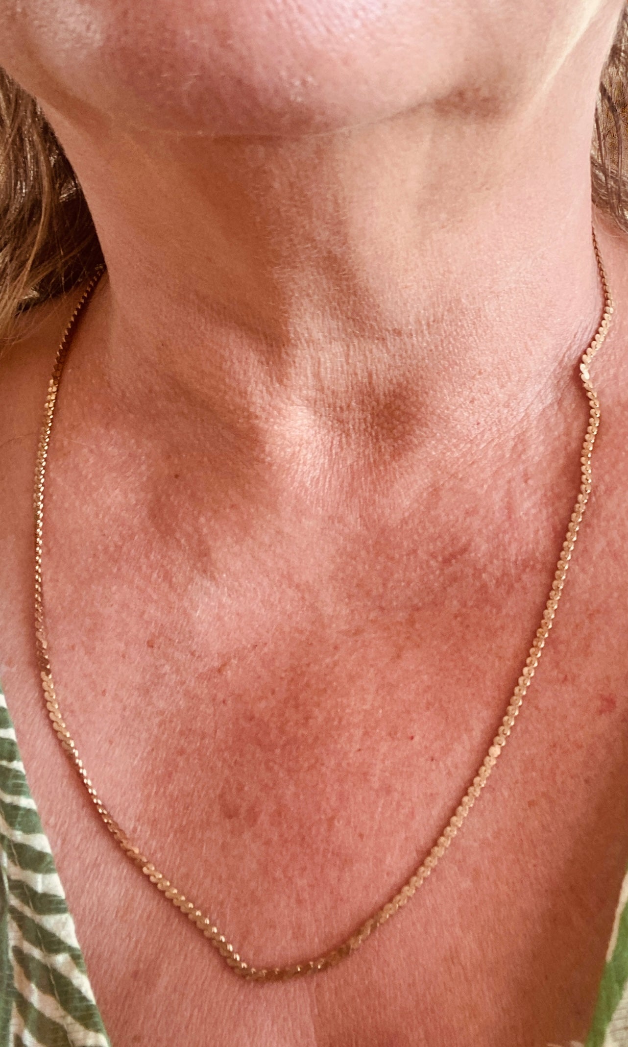 9ct vintage chain. 24 inches . 9.2g biker link, S link. circa 1977