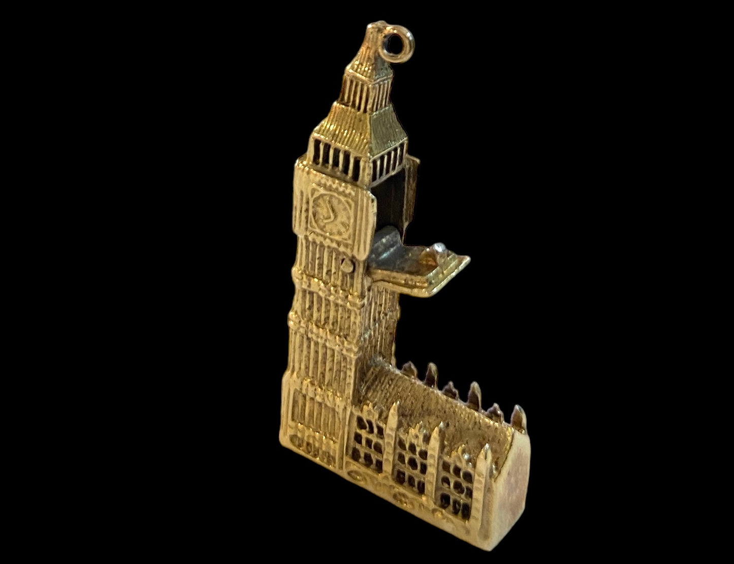 9ct vintage Big Ben and houses of parliament charm large circa 1963
